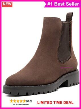 Legend Chelsea Ankle Boots Suede Leather Slip-On Work Boots
